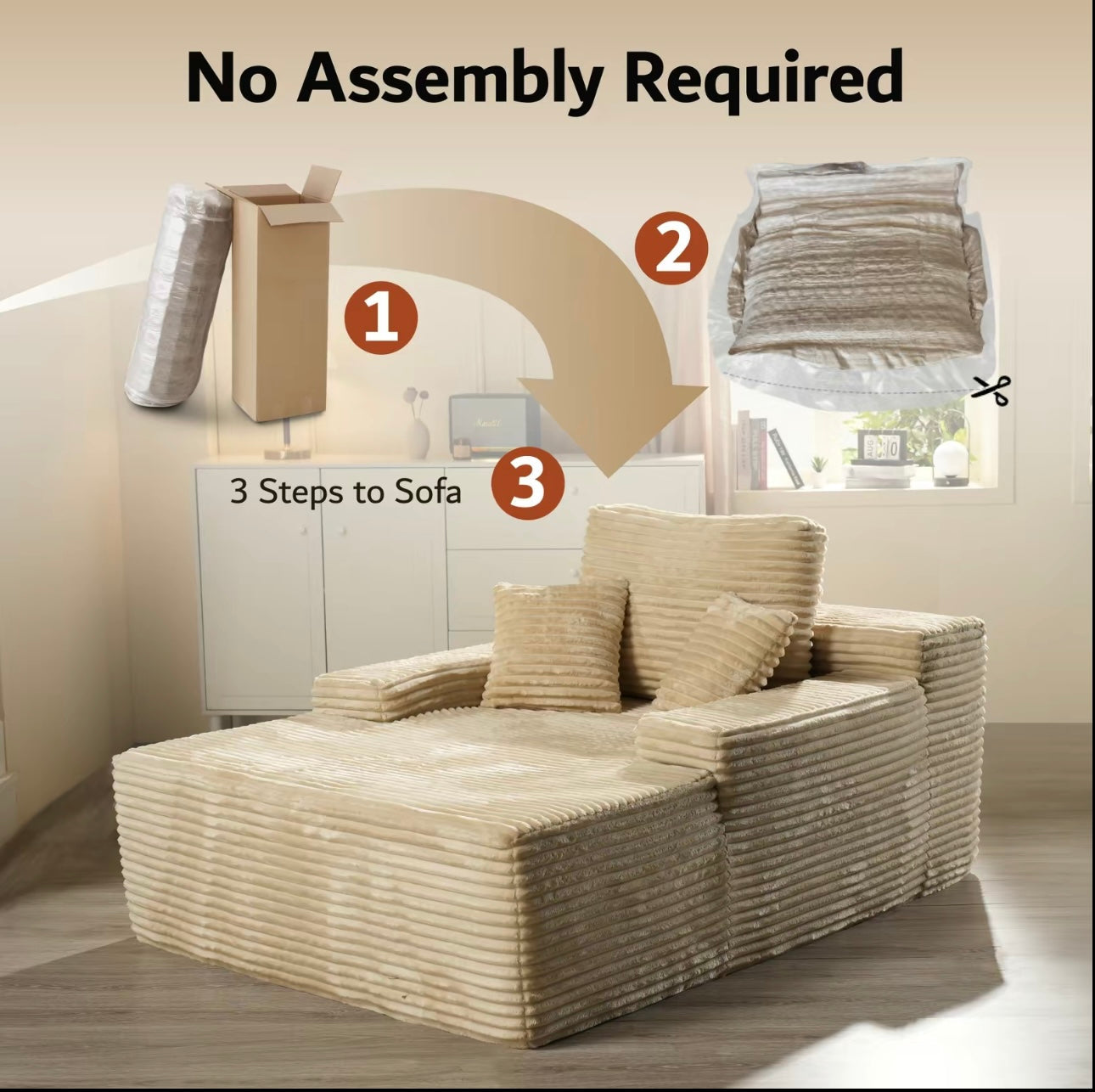 SnugNest Sleeper Sofa Bed